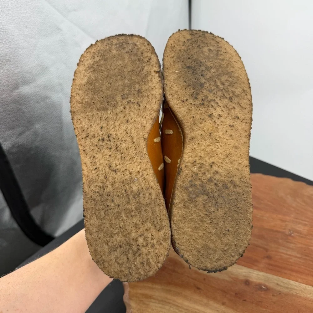 Vintage Bort Carleton Shoes Tan Brown‎ Leather Shoes Women's 6.5 lace up